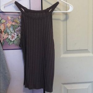 Mudd Gray Fitted Tank Top